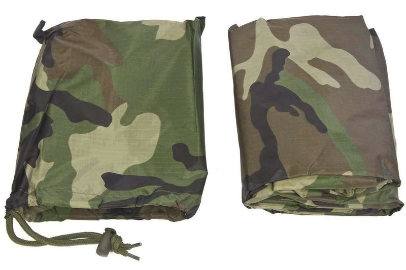 MIL-TEC-merk Poncho Army Style waterdichte regen Ripstop Cape Military Woodland