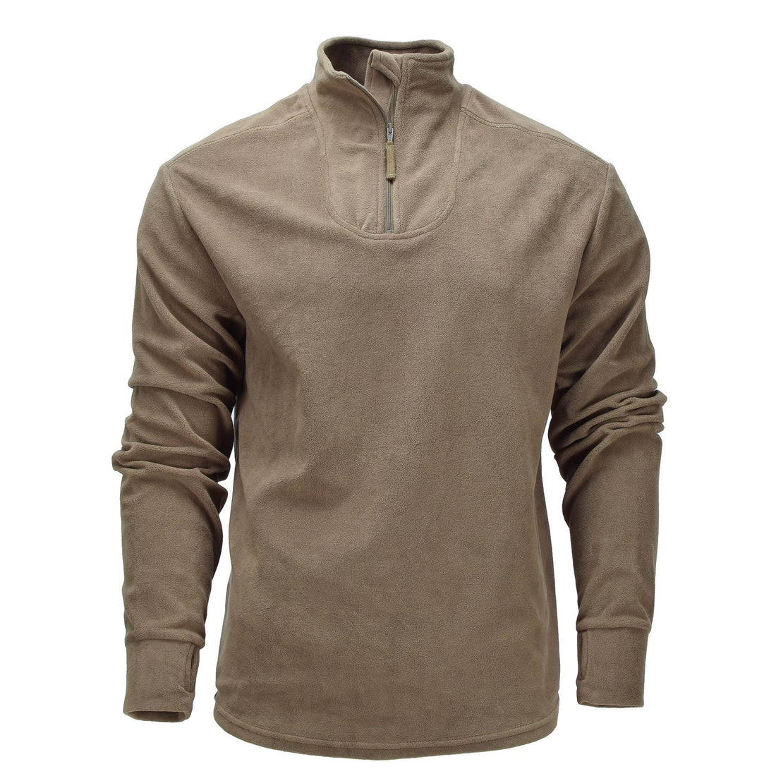 Origineel PCS Thermal Combat Undershirt van het Britse leger, halfrits, licht olijfgroen