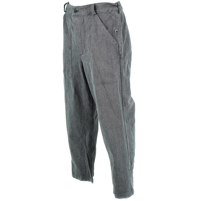 Echte Zwitserse leger denim werkbroek grijze broek militaire dienst werkkleding - GoMilitar