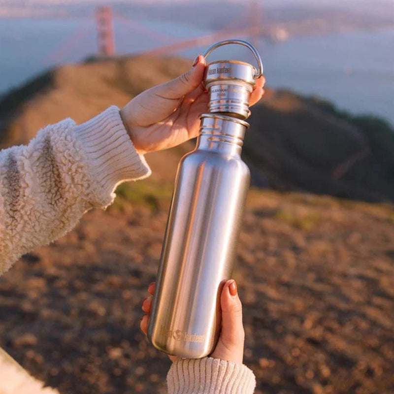 Bouteille d'eau en acier inoxydable Klean Kanteen Optimus 800 ml pour la randonnée