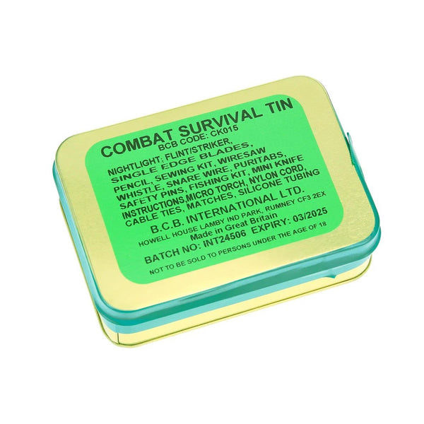 BCB Combat Survival Tin Essentue Rescue Survival Outdoor Basic Emergency Kit