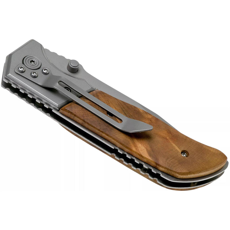 Boker Brand Forest Ranger pocket knife folding wooden handle 7Cr17MoV steel