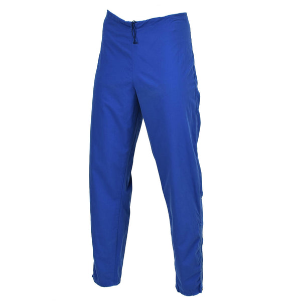 Originele Zweedse militaire treffersbroek Verstelbare taillewerk Draag blauw