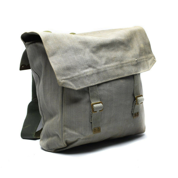 Sac à dos original de l'armée britannique M37 en toile grise, grand sac à dos militaire latéral