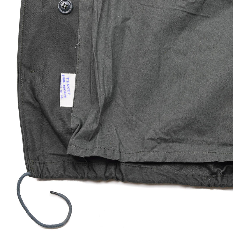 Véritable veste non doublée de l'armée grecque M65, uniforme de travail gris, surplus militaire, NEUF