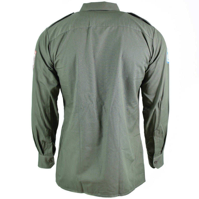Echt Oostenrijkse legerhirt od olive militaire gevechten lange mouw tropic bdu nieuw