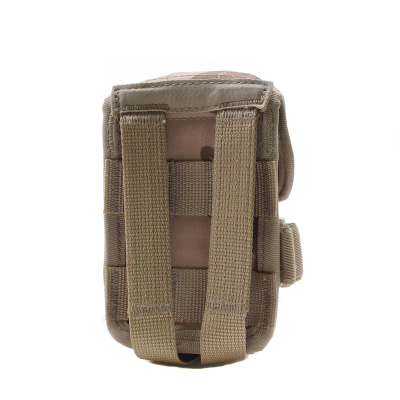 Pochette de grenade militaire originale de la République tchèque avec boucle molle, camouflage tactique du désert