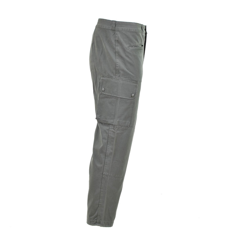 Pantalon cargo de travail gris renforcé de l'armée de l'air française authentique