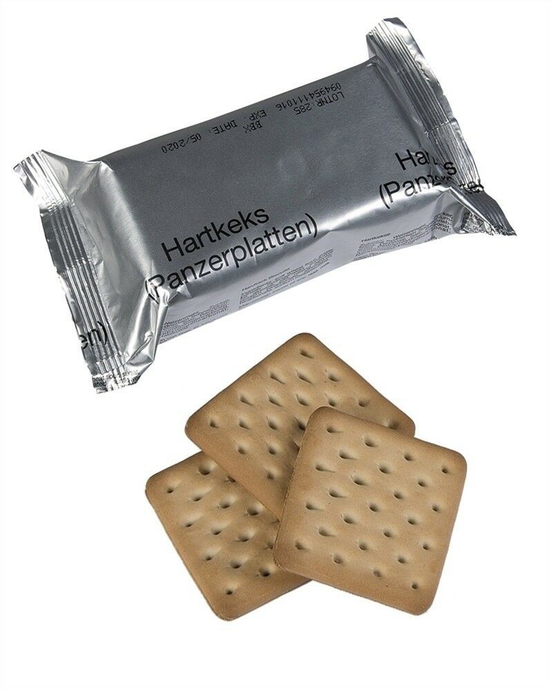 Genuine German army survival food pack Outdoor Biscuits 125g NATO MRE Crackers - GoMilitar