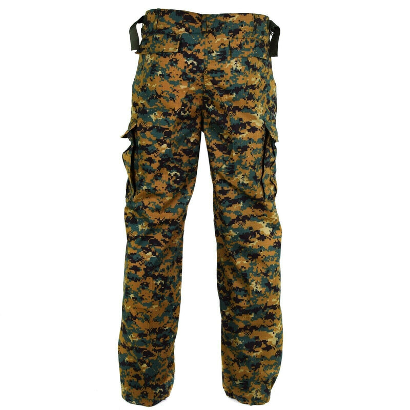 Véritable pantalon militaire de l'armée de Guinée-Bissau RipStop Digital Savana Camo NEUF