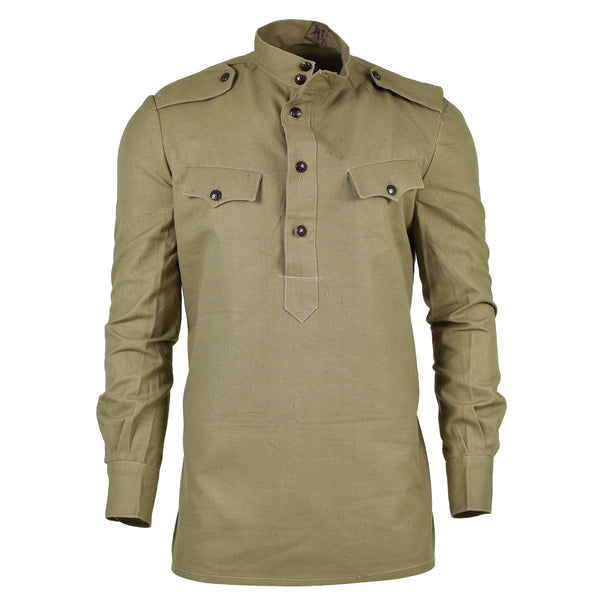 Origineel Bulgaarisch leger Olijf Khaki Shirt Jacket Combat Military Long Sleeve