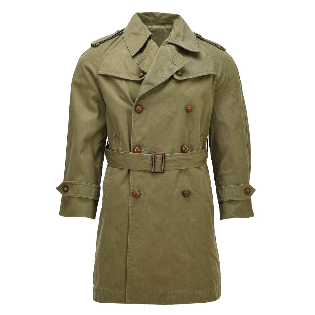 Trench Militaire Espagnol Original Gabardine Formel Field Beige