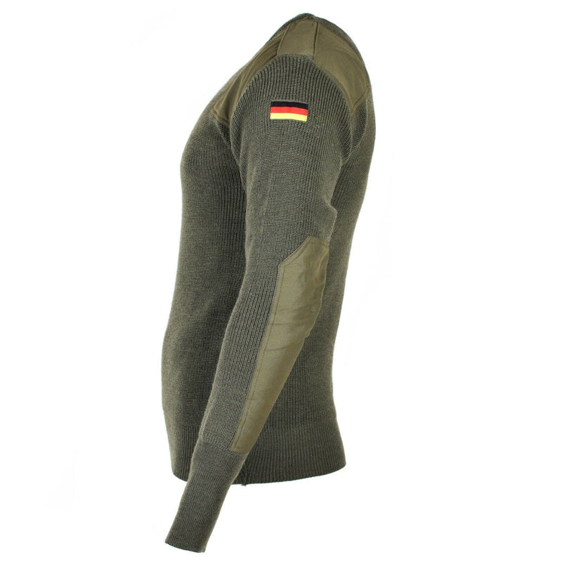 Origineel Duitse leger pullover commando jumper groene olijftrui wol nieuw