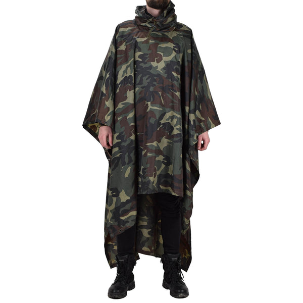 Origineel Turkse militaire camouflage Poncho Waterbestendig Ripstop Hooded Army