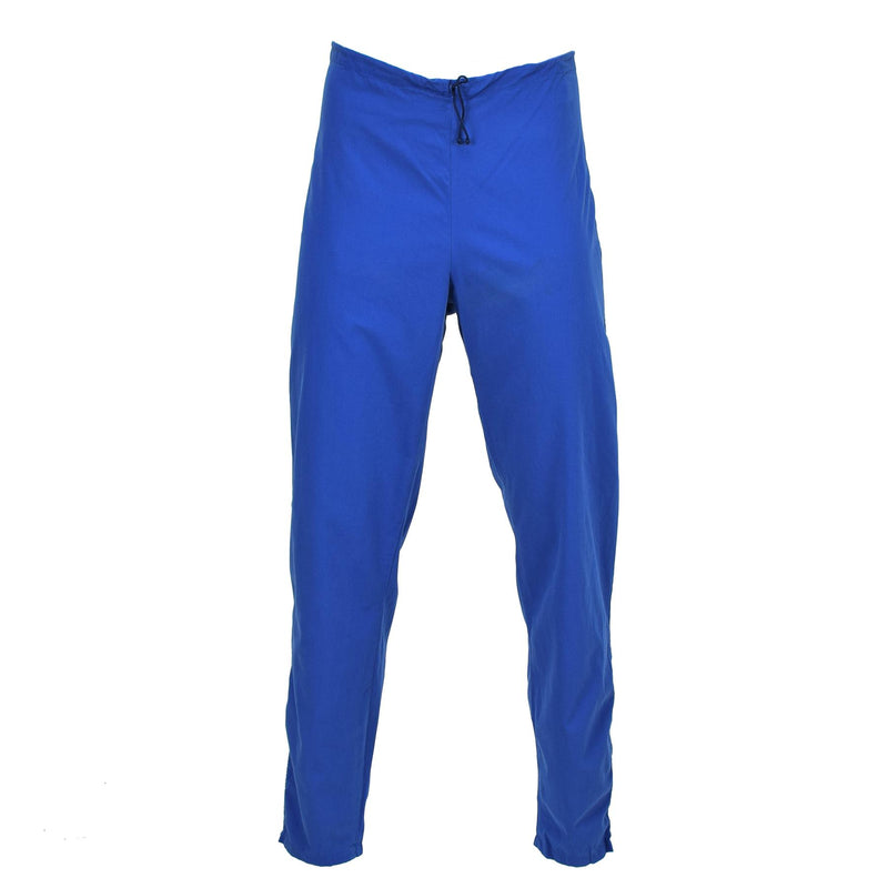 Originele Zweedse militaire treffersbroek Verstelbare taillewerk Draag blauw