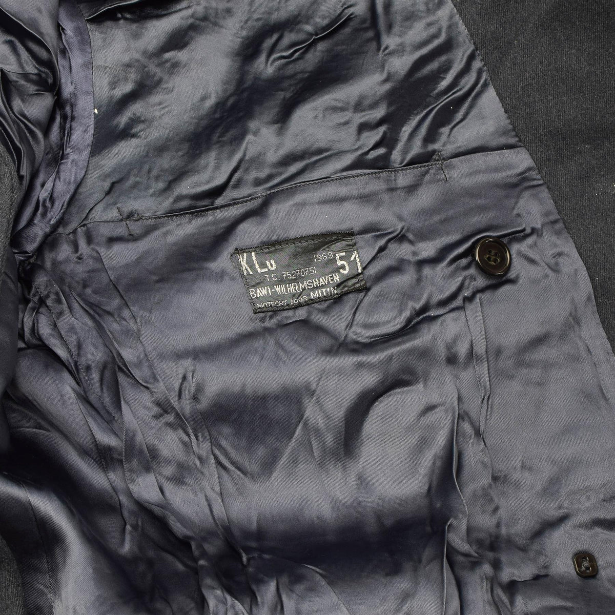Originele Nederlandse Legerwollen Jurkjas Double-Breasted Blauw
