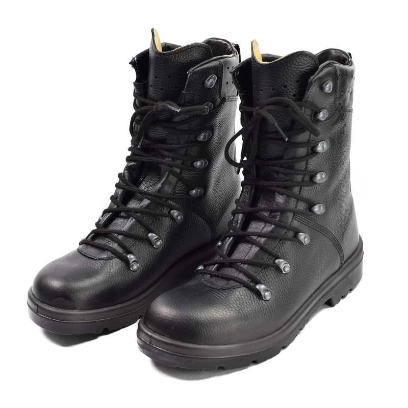 Bottes de combat BDU BW en cuir noir d'origine de l'armée allemande, équipement militaire NEUF