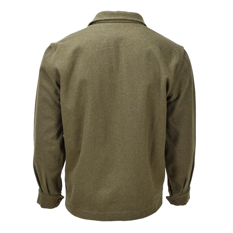 Veste de cérémonie italienne originale en laine olive, uniforme vintage, poignets réglables