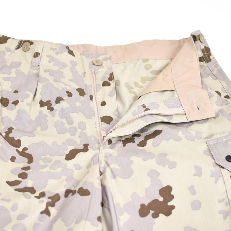 Pantalon de combat de campagne camouflage désert authentique de l'armée allemande, pantalon tropical NEUF