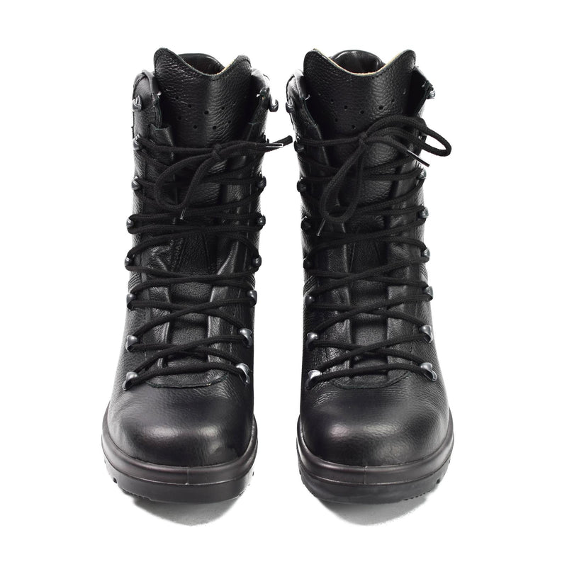 Bottes de combat BDU BW en cuir noir d'origine de l'armée allemande, équipement militaire NEUF