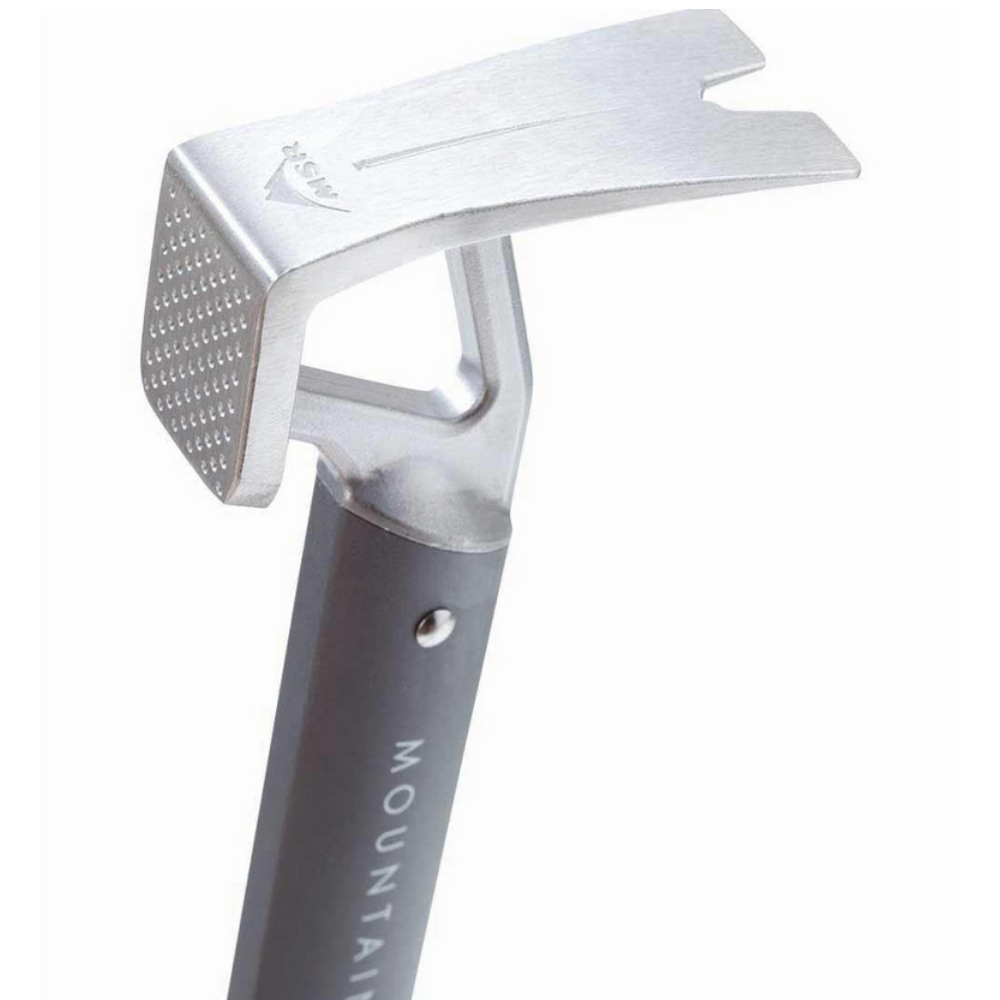 MSR Stake Hammer Tent Peg Extracter Stainless Steel Bottle Opener Camping Grey