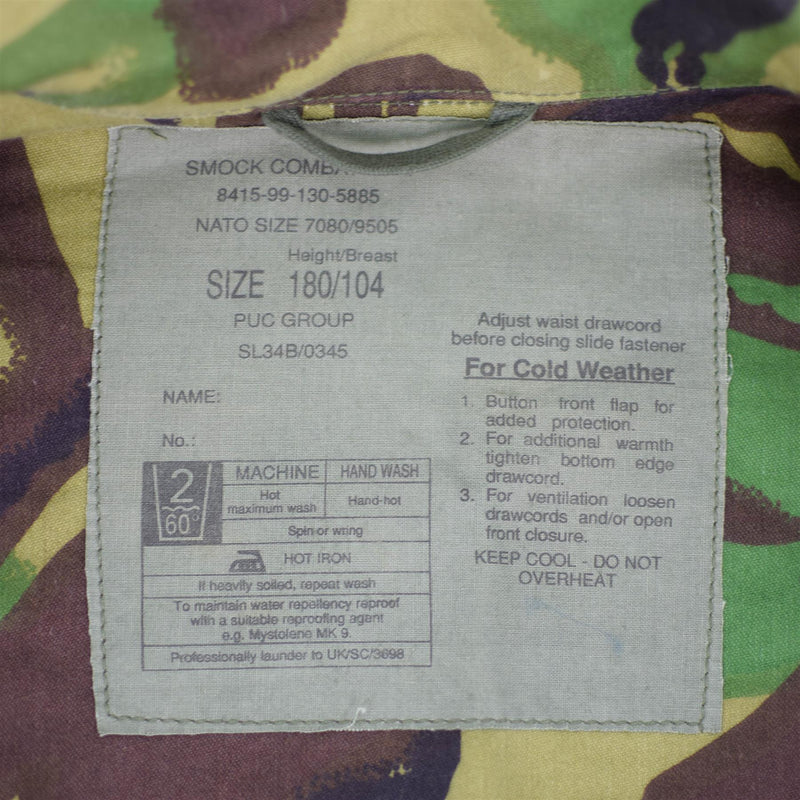Originele Britse legerjack BDU Combat Smock Cold Weather Parka Militair probleem