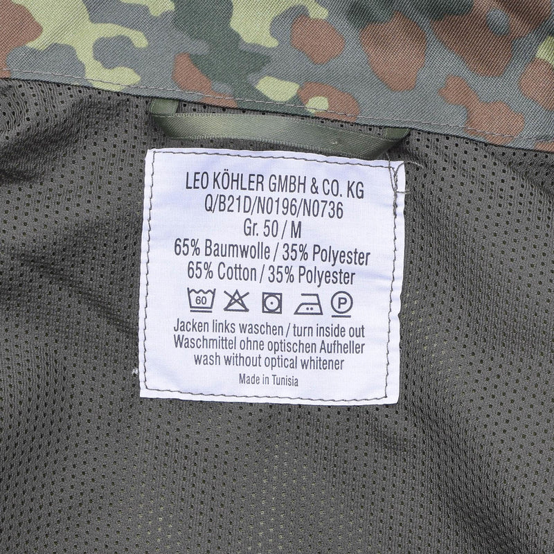 Leo Kohler Militaire gevecht tactische jas lichtgewicht veld flecktarn camo