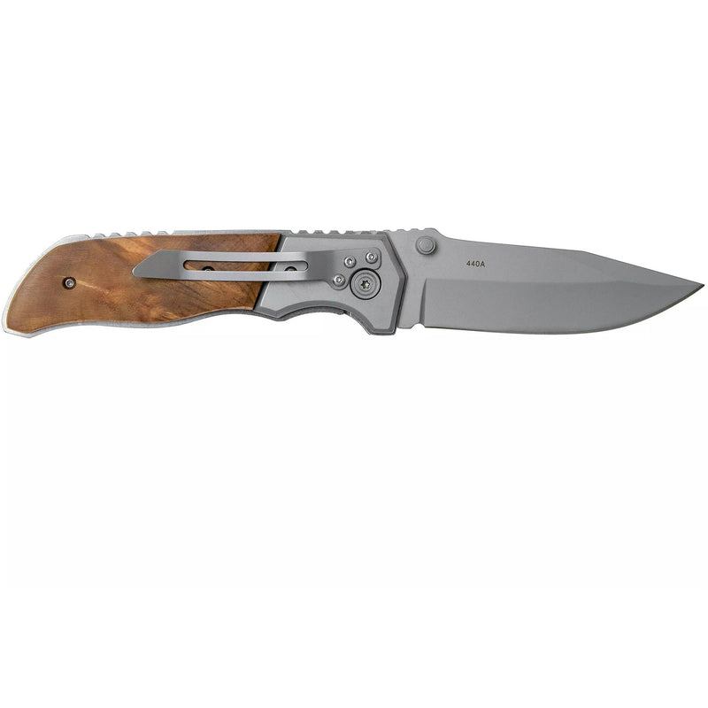Boker Brand Forest Ranger pocket knife folding wooden handle 7Cr17MoV steel