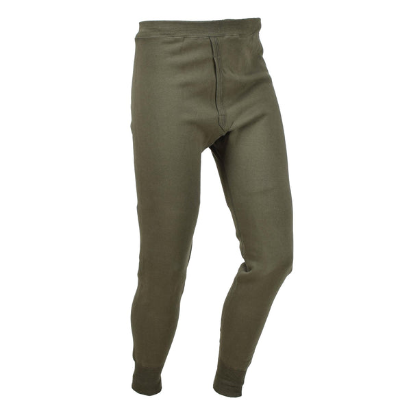 Originele Franse militaire thermische onderbroek koud weer opwarming broek olijf nieuw