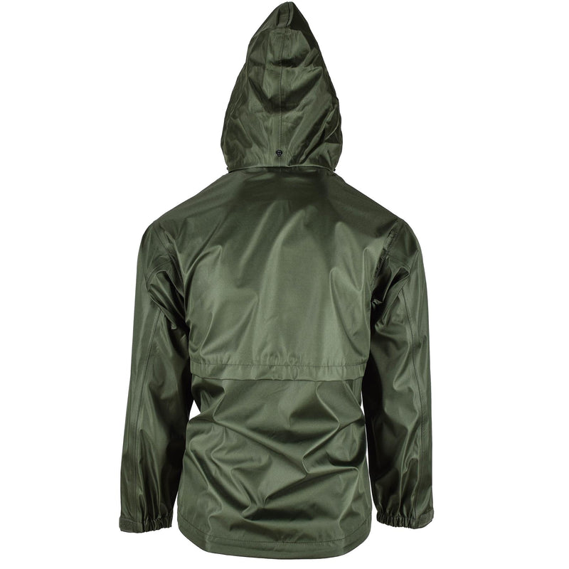 Veste de marque Mil-Tec Vert olive imperméable pour homme Vêtements de pluie résistants à l'eau pour hommes