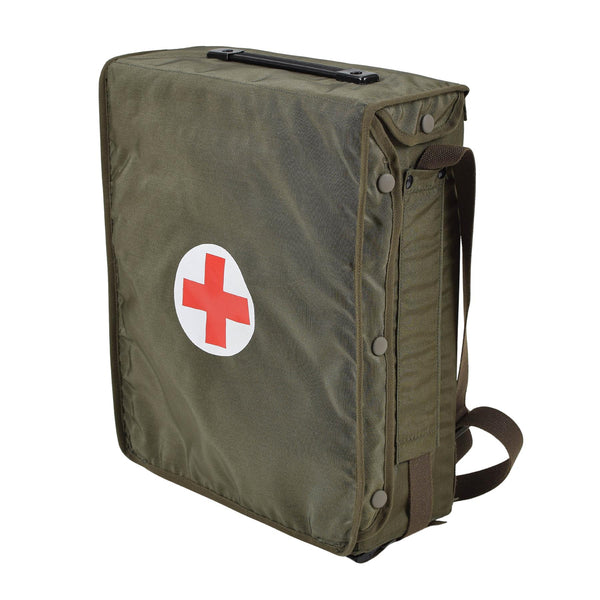 Origineel Oostenrijkse leger EHBOE BAG SCHOUW OLIVE DOCTOR Medical Survival Nieuw