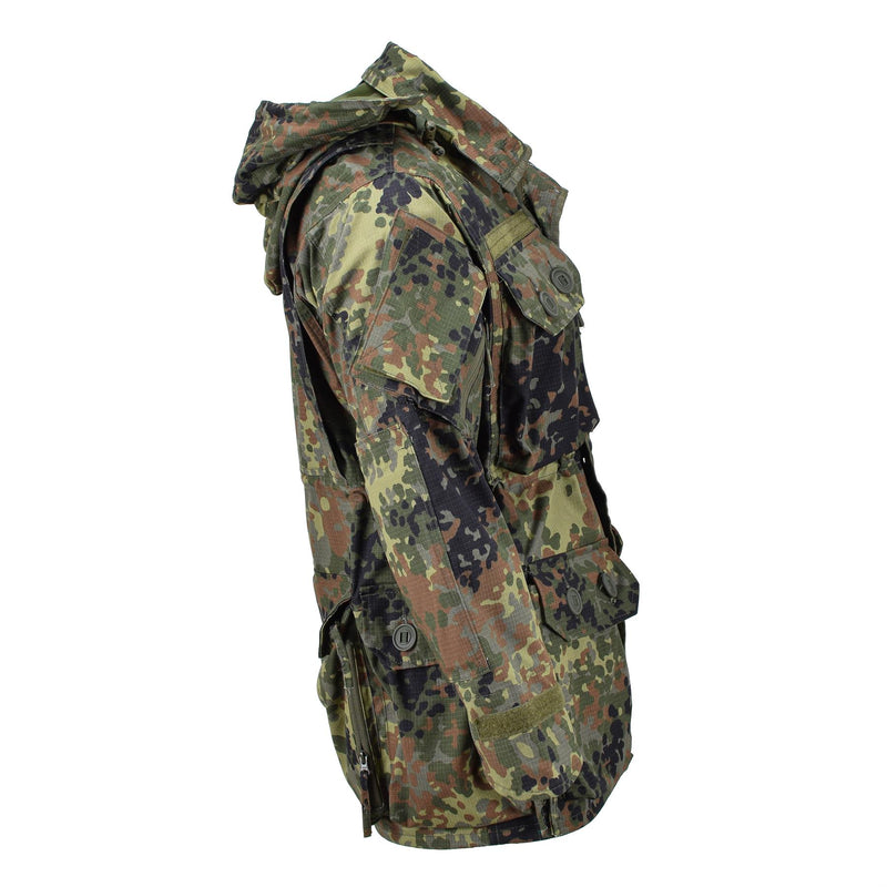TacGear Brand Militaire stijl Commando Smock Jacket Full-Zip ripstop flecktran