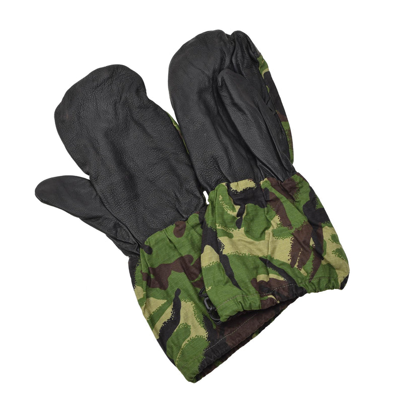 Echte Britse militaire wanten lederen palmgreep dpm camouflage ripstop handschoenen