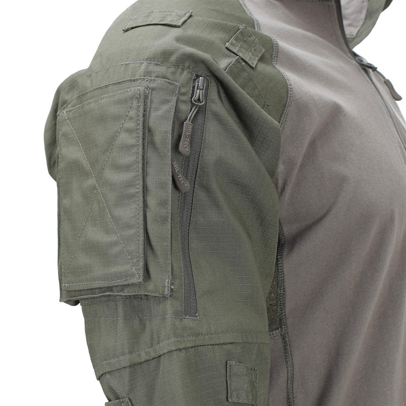 Mil-tec merk militaire stijl olijf tactische veldtroepen gevechtshemd type 2