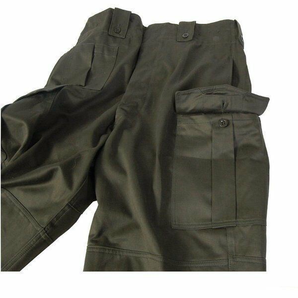 Pantalon de combat de campagne d'origine de l'armée belge M65 pantalon militaire vert olive surplus