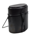 Originele Swiss Army Mess Kit 3-delige aluminium campingkookset Zwart