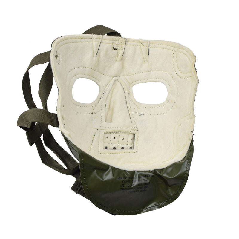 Nouveau masque facial pour temps froid de l'armée américaine. Masque militaire effrayant. Masque américain vert