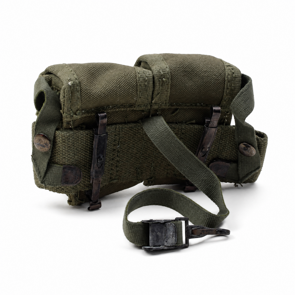 Pochette pour grenade à main de style militaire grec original M56, surplus de l'armée olive