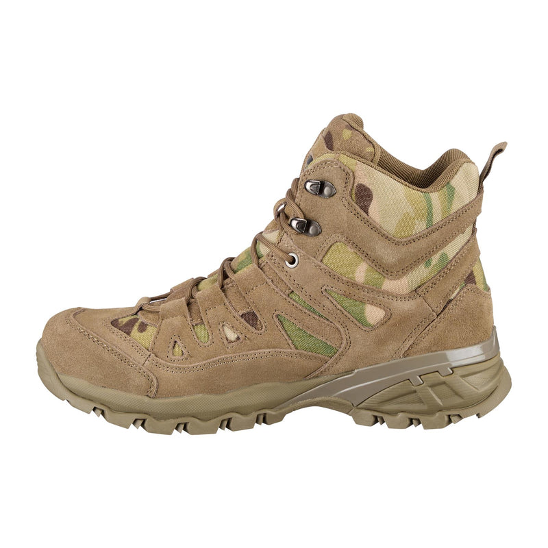 Bottes zippées latérales Teesar SQUAD MULTICAM pour camping, randonnée, trekking, combat