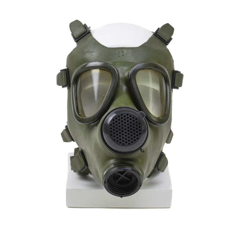 Masque à gaz roumain M74 respirateur NBC intégral vintage olive surplus militaire