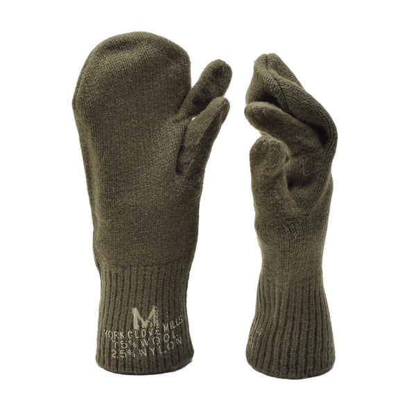 Mitaines de déclenchement militaires américaines originales, gants chauffants en laine de surplus militaire NEUF