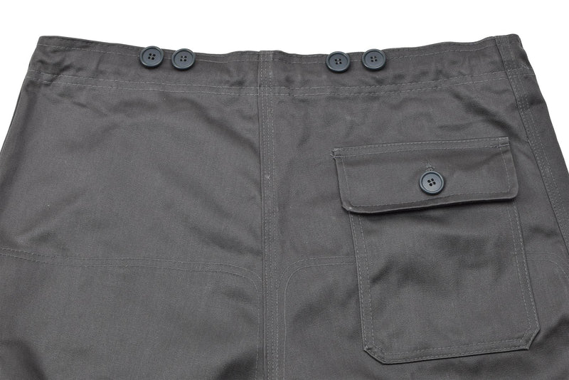 Pantalon de travail gris authentique de l'armée danoise M71, taille réglable, pantalon vintage NEUF