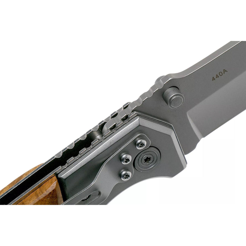 Boker Brand Forest Ranger pocket knife folding wooden handle 7Cr17MoV steel
