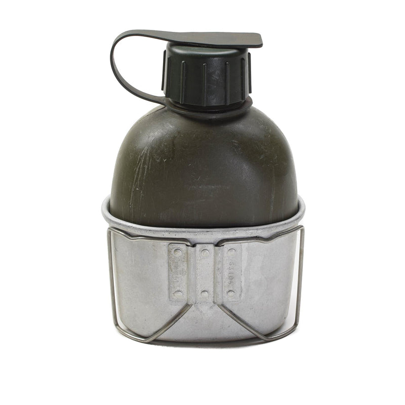 Originele Deense militaire fleskante kantine pouch Universal Attachment DK Camouflage