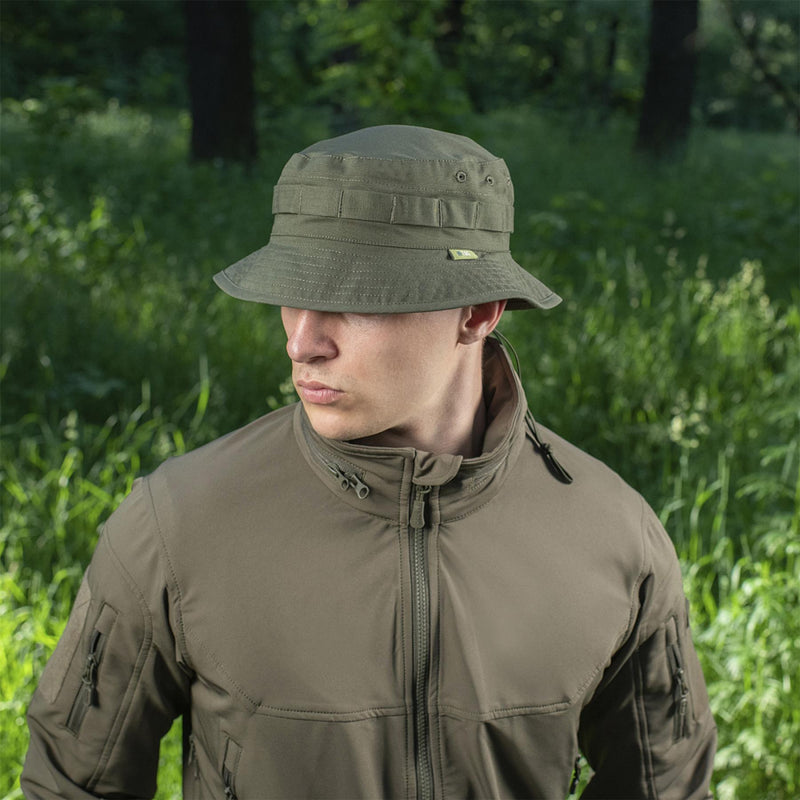 Chapeau de style militaire M-TAC Boonie Chapeau Panama tactique pliable léger Olive