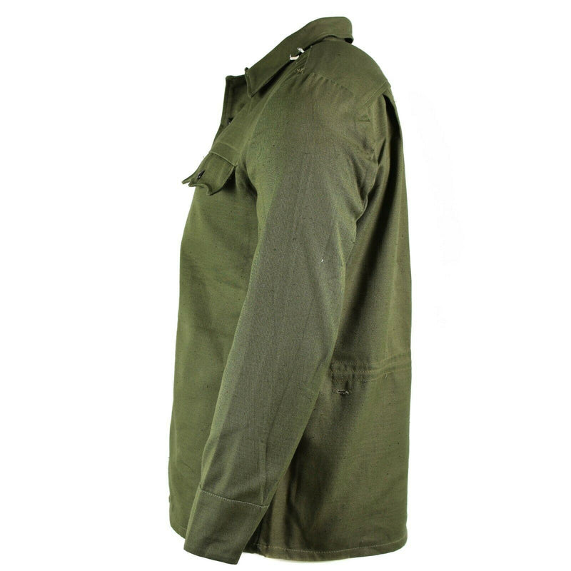 Véritable veste de terrain de l'armée bulgare militaire BDU olive OD chemise de combat militaire