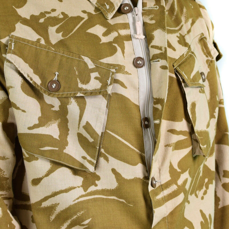 Echte Britse legerjack gevechten woestijn camo field shirt lichtgewicht militair