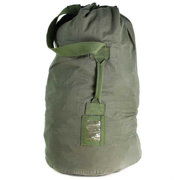 Originele Nederlandse militaire plunje tas 100 -liter ripstop zak canvas kit olijf