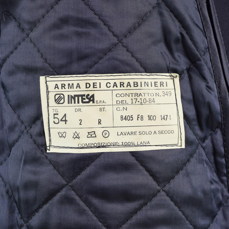 Originele Italiaanse militaire politiejas Long Carabinieri Italië Trench Coat W Liner