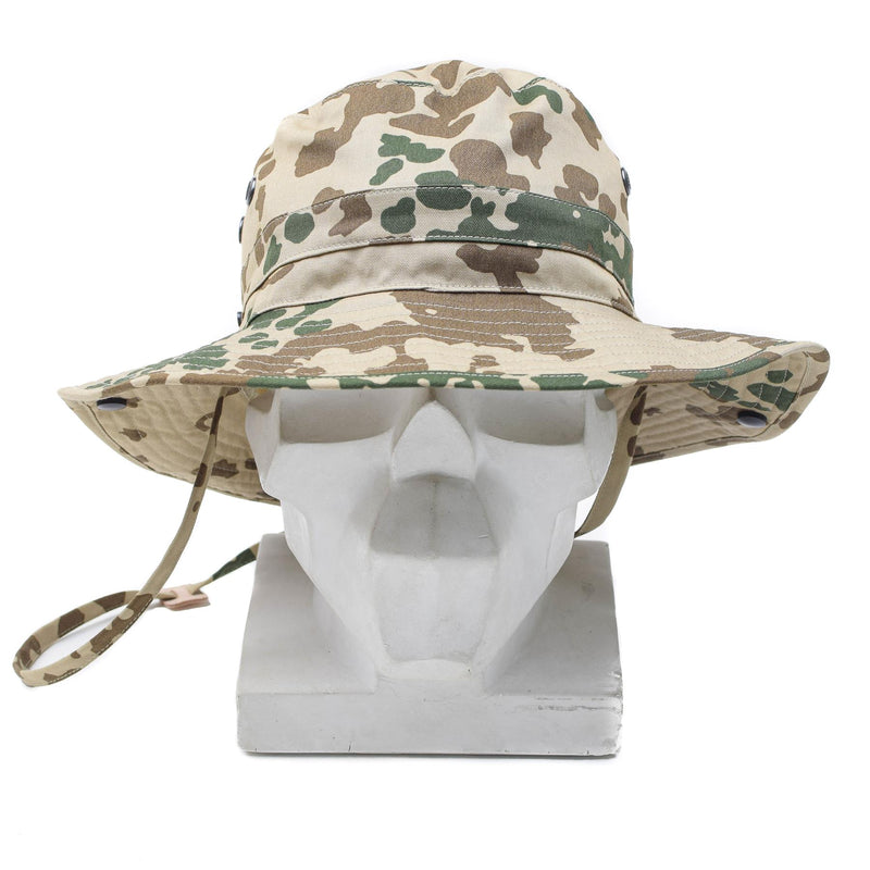 Origineel Duits leger tropische camo boonie hoed camping jagen buiten pet nieuw